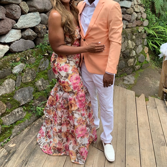 Lulu’s Fleur of Dreams Ivory and Pink Floral Printed Organza Dress-SOLD OUT - Picture 3 of 3